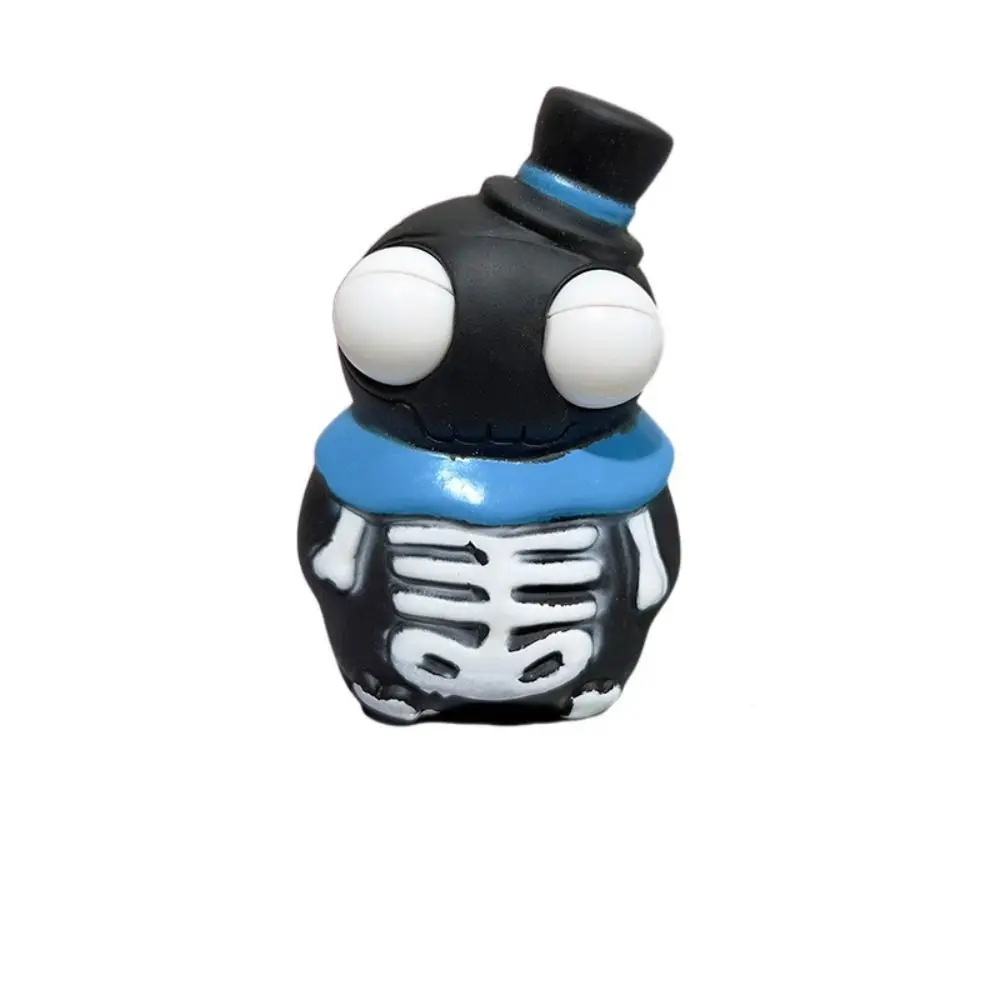 3Pcs Pumpkin Eyeball Burst Squeeze Toy Capybara Salamander Decompression Halloween Toy Ghost Novelty Vent Squeezing Doll