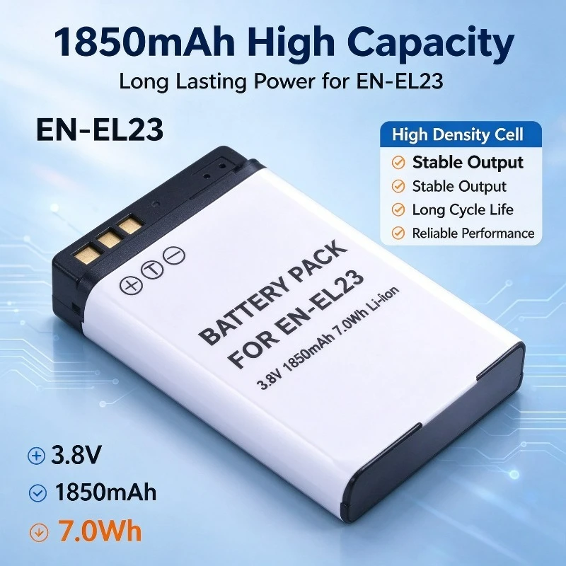 EN‑EL23 Replacement Battery for Nikon COOLPIX P610S P600 P900 P900S B700 Spare Backup Camera Power Supply in Stock Fast Shipping
