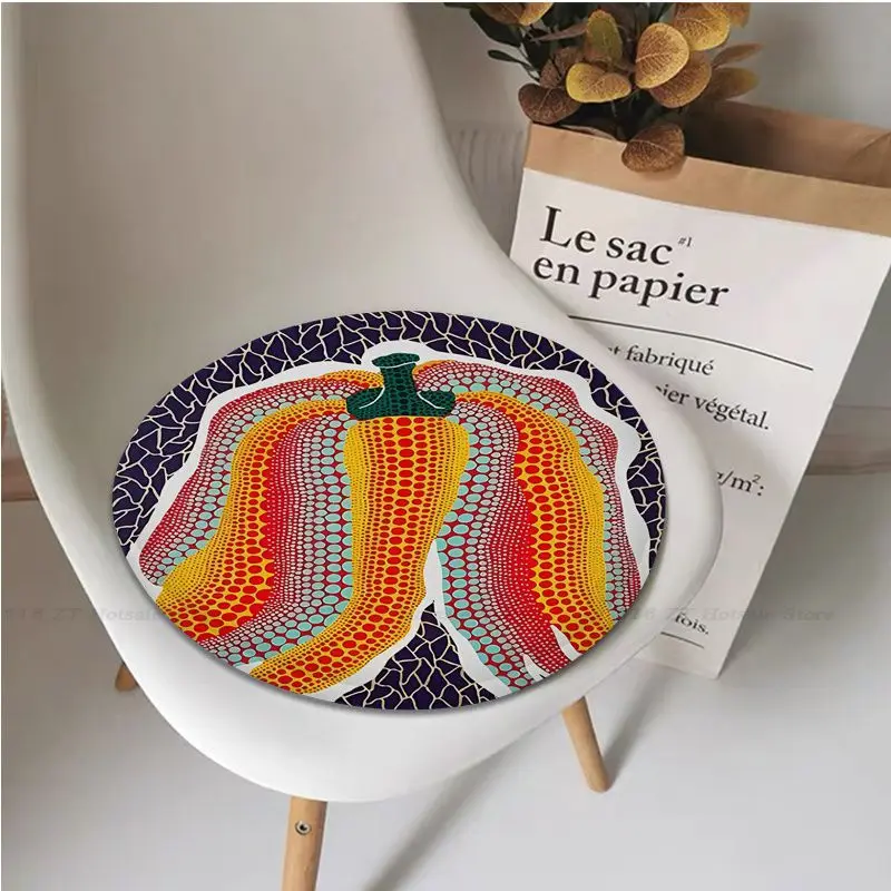 Yayoi Kusama  Nordic Printing Dining Chair Cushion Circular Decoration Seat For Office Desk Cushion Pads