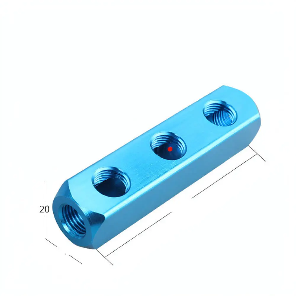 Industrial Air Manifold Block Aluminum Distributor For For BNTA Gas Piping Header Reliable Pneumatic System Accessory