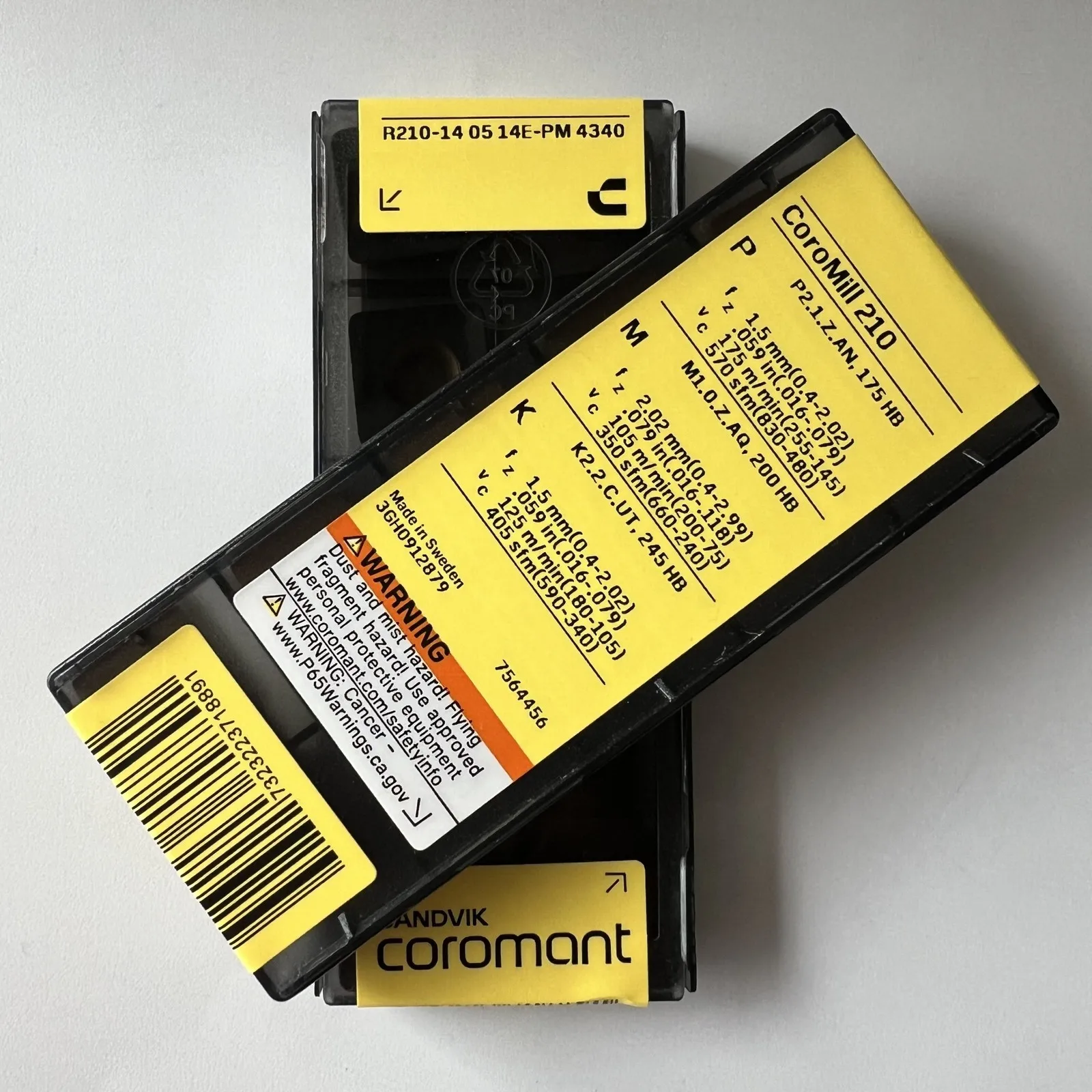 

SANDVIK / R210-140514E-PM 4340 / Оригинальное шведское лезвие из твердого сплава, 10 шт.