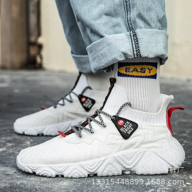 Men Shoes Spring New Style Net Shoe Breathable Tide Shoe Flying Woven Running Men Shoes Lightweight Comfortable Mesh Sports Shoe AliExpress 322