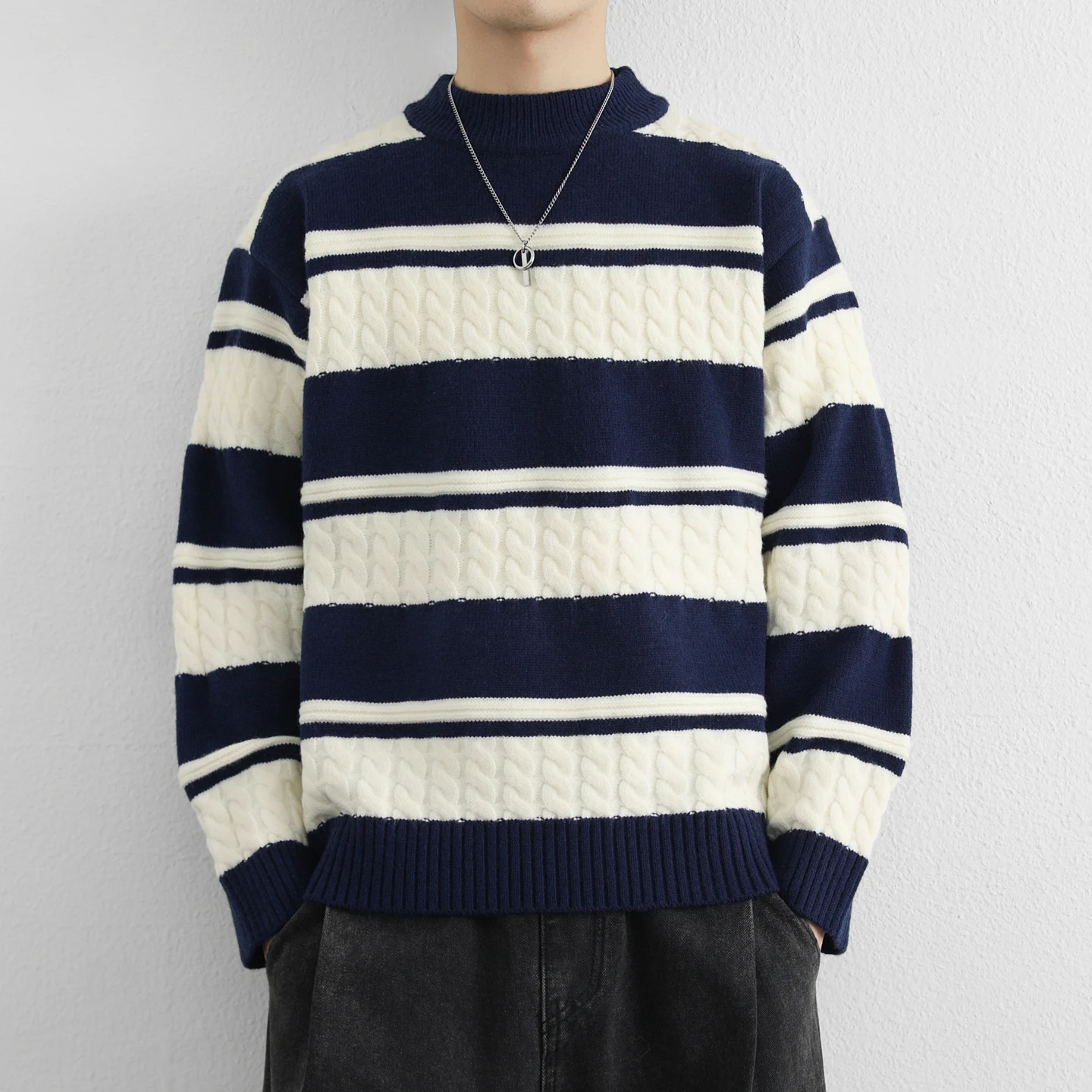 Thumbnail 2 - #56 Best Mens Striped Knit Sweaters to Buy In 2026