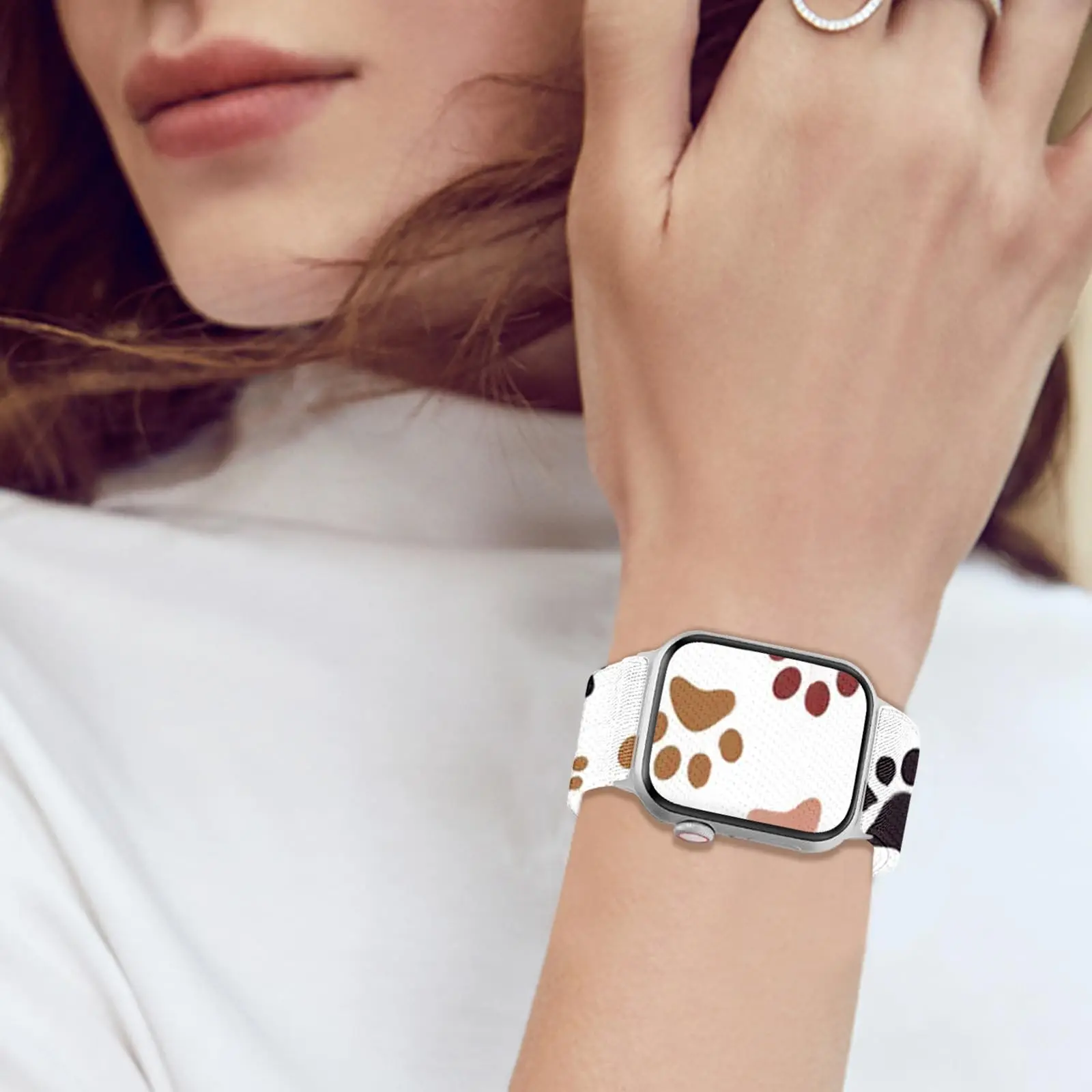 Stretchy Band Compatible For Apple Watch 38mm 40mm 41mm 42mm 44mm 45mm 49mm for Women,For iWatch Series 9 8 7 6 SE 5 4 3 2 1 - view 5