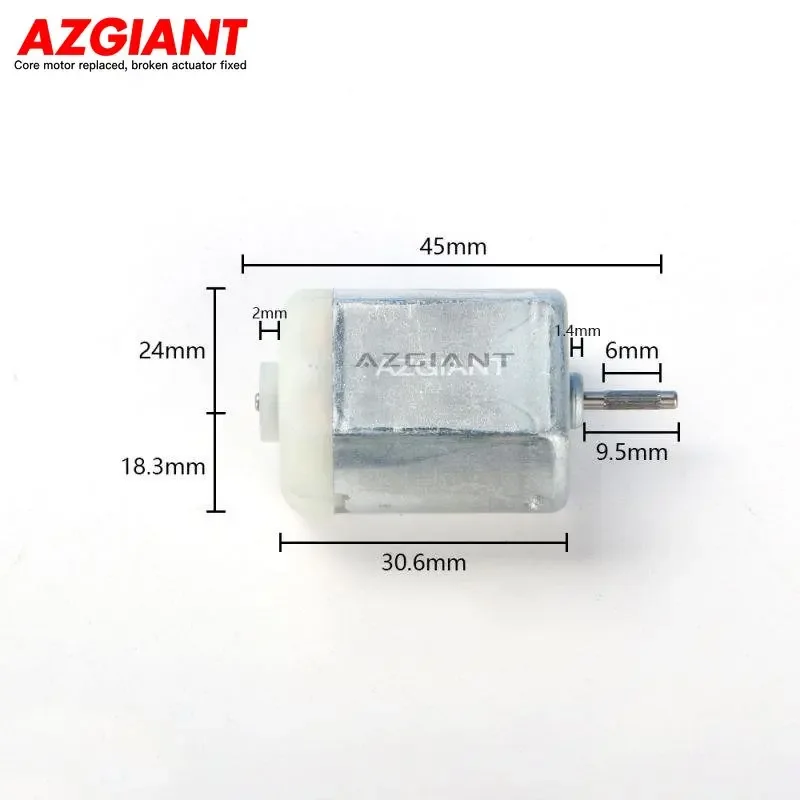 AZGIANT Carbon Brush FC280 Motor Micro DC 12V Door lock Actuator Rearview Mirror Motor F280-500212