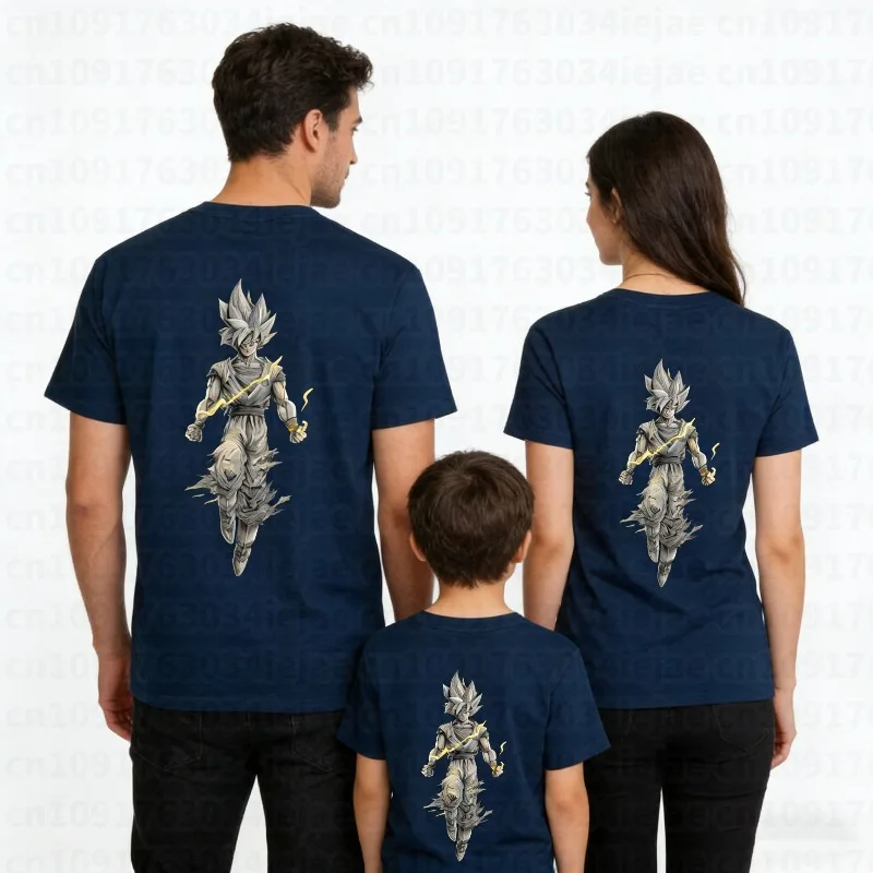 2026 Sommer Dragon Ball 100% Baumwolle Bedrucktes T-Shirt für Herren – Neu, Anime-Print, Bequem und Atmungsaktiv, Übergröße, Lässig, Locker