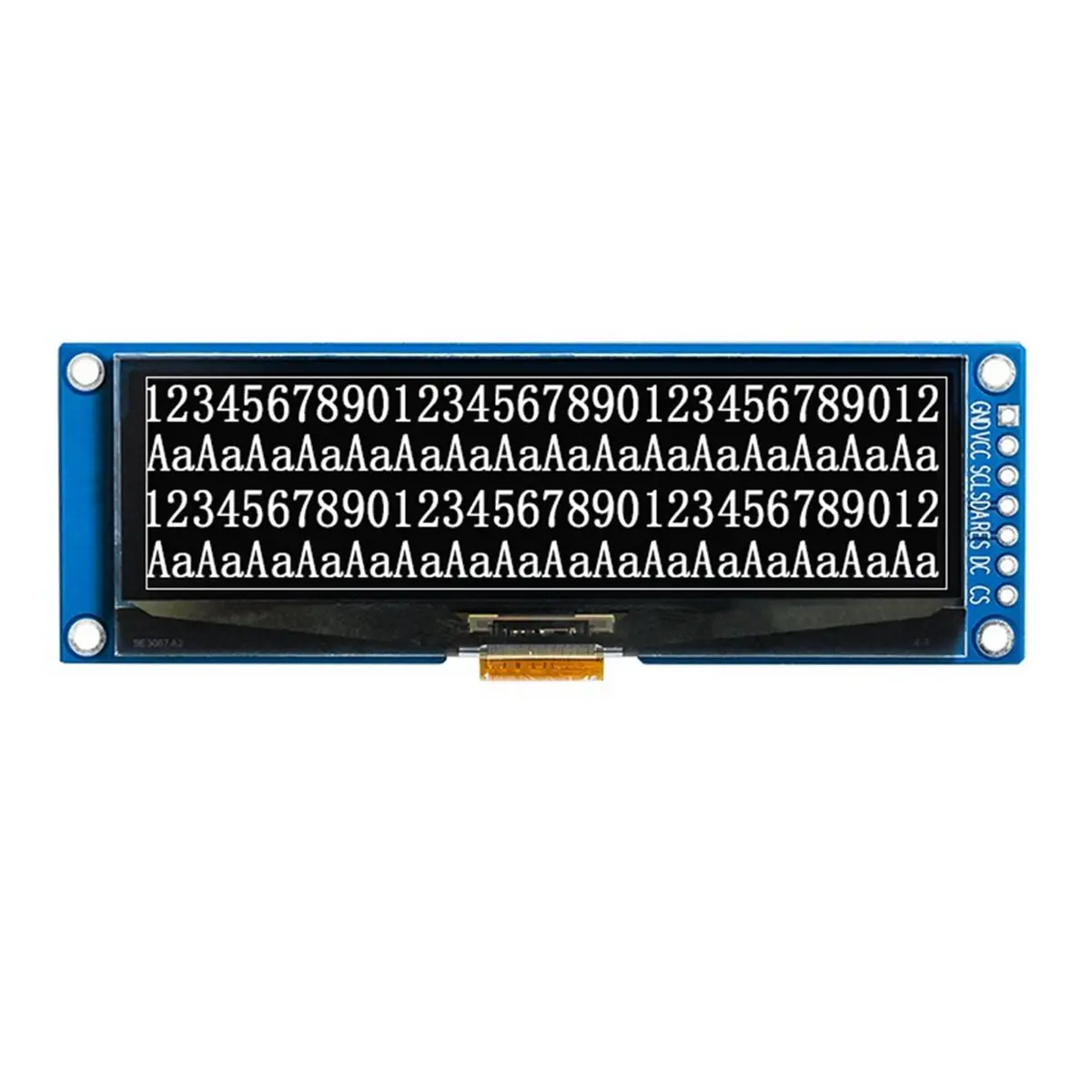 a20z-27インチoled-lcdディスプレイモジュール-256x64モノクロディスプレイ-ssd1322-spi-7ピン対応
