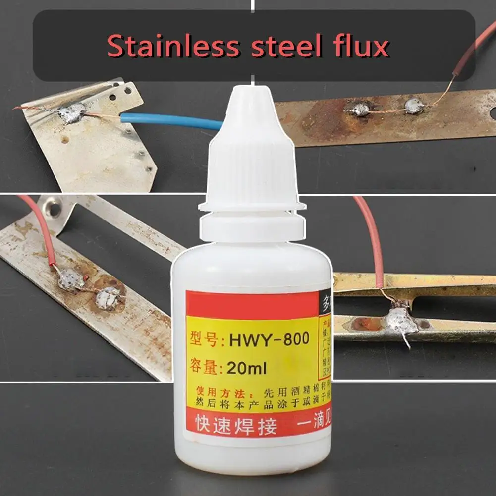 1PC 20ml Stainless Steel Liquid Flux Soldering Paste Flux Liquid Solders Water Liquid Solders Best Price High Quality