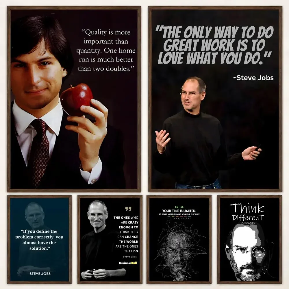 Inspirational Technology Quotes Steve Jobs Quotes Poster Self‑Adhesive Waterproof Wall Art Home Decor