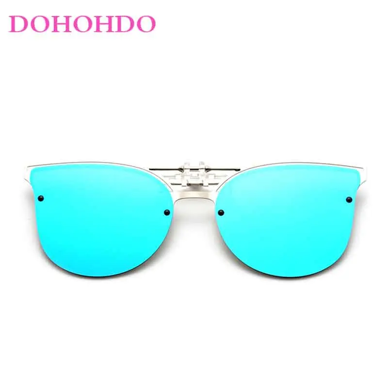 Homens clipe em óculos de sol polarizados feminino oversized flip up óculos de condução óculos de miopia conjunto lente fotocromática oculos