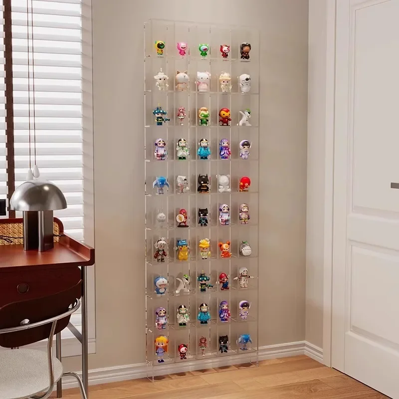 acrylic small Bogu frame living room against the wall new Chinese tea set storage rack tea ornaments shelf display cabinet