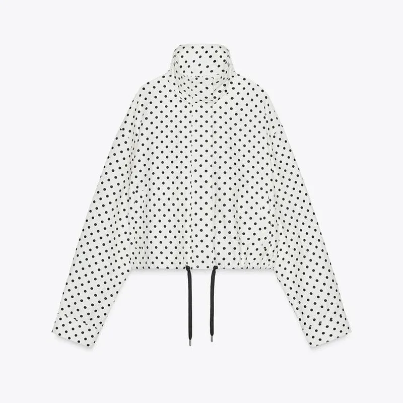 Women's Polka Dot Short Set Spring High Street Long Sleeve Jackets New 2026 Elegant Office Ladies Casual Outerwear Female Outfit image 3
