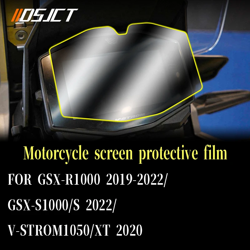 Para suzuki gsxr1000 2019-2022 v-strom1050/xt 2020 gsxs1000/s 2022 motocicleta instrumento filme painel protetor de tela