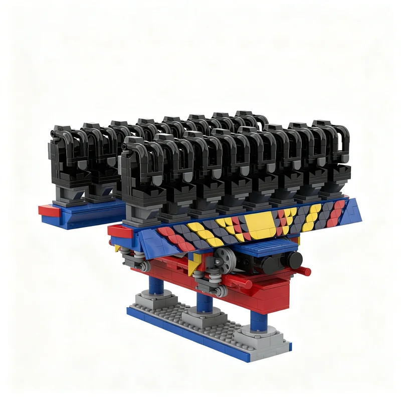 2150pcs MOC Other ROLLERCOASTER SHEIKRA Busch Gardens Tampa Bay Model Toys Building Blocks Construction Christmas Gift DIY Idea