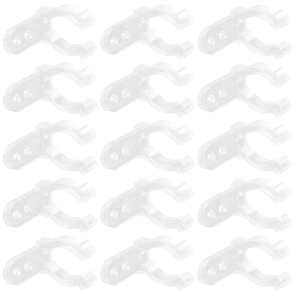 

100 Pcs Lamp Tube Clamps Silicone LED Brackets Mounting Clips U Fixtures For Decor Accessories Screw Installation