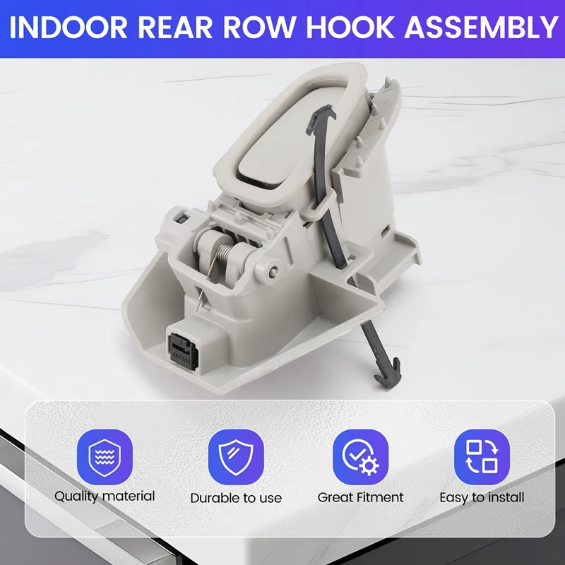 1 قطعة سائق السيارة الجانب الخلفي الداخلية سقف خطاف تعليق المعاطف الجمعية ل تسلا نموذج 3 2017-2023 #6