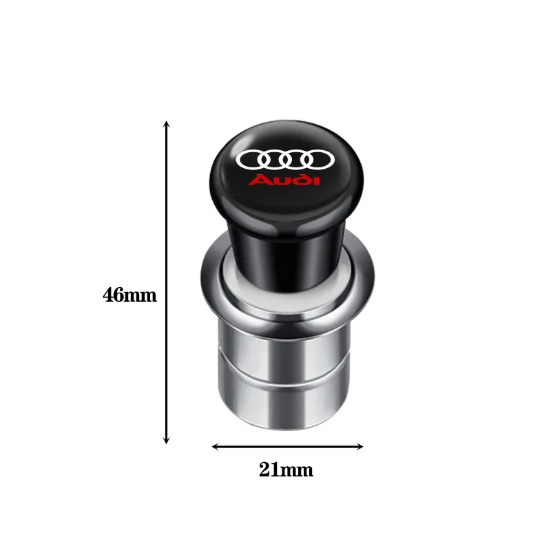 Car Portable Cigarette Lighter Auto Badge Cigar Lighter Adapter for Audi SLINE RS quattro A3 A4 B8 B9 A6 C5 C6 C7 A7 Q5 A5 A8 Q7