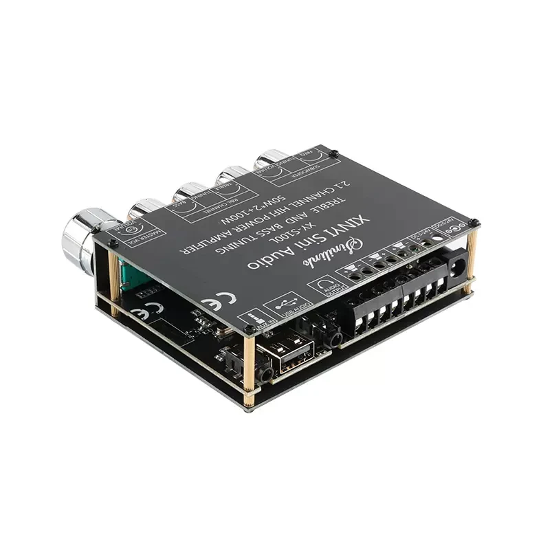 XY-S100L XY-S100H 50W * 2+100W2.1 channel  audio amplifier board module for high and low frequency adjustment