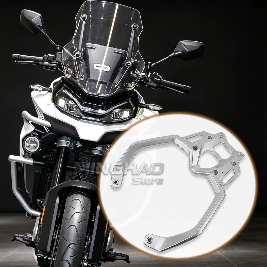 For CFMOTO 800MT Rear Armrest 800 MT CF800-5 Motorcycle Accessories Rear Shelf Armrest Tail Wing Rear Armrest Cover Plate