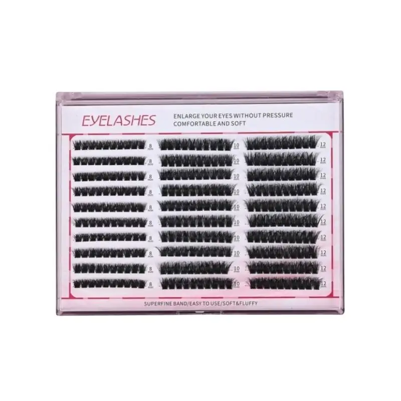 New 30 Rows Cluster Lash Extensions 8-16mm Mix Fluffy 60D 80D 100D Individual Eyelash Extension Cluster Fake Eyelash Tool - view 6