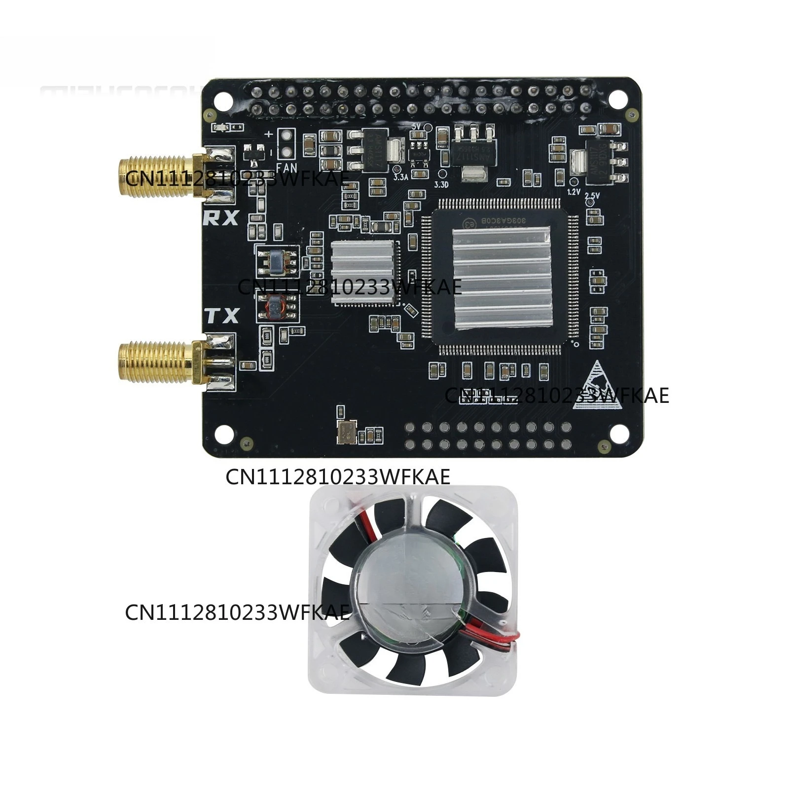 Для HAMGEEK Radioberry V2.0 SDR радиокарта AD9866 + 10CL016, программно-определяемый радиомодуль DIY для Raspberry Pi 4B