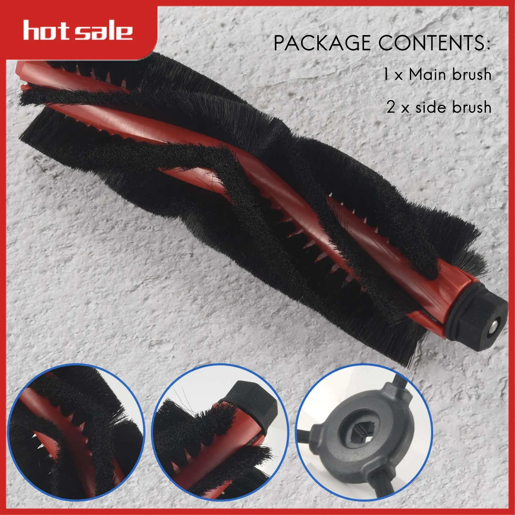 

BEAU-Side And Main Brush For Lefant M501-A/T700/U180/M571 Robot Vacuum Cleaner Parts Replacement Accessories