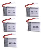 3.7V 500mAh 25C 952530 LiPo Battery with 5 in 1charger For Wltoys V931 F949 XK K123 6Ch RC Helicopter Drone Spare Parts 5pcs/set