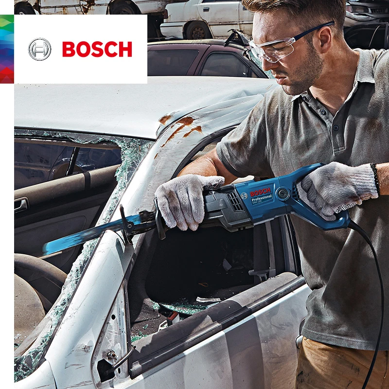 Serra Reciprocante Pesada 220V 1200W, BOSCH GSA120, Serra de Sabre Profissional, Motor de Velocidade Variável, Máquina de Corte de Madeira de Metal para Carro