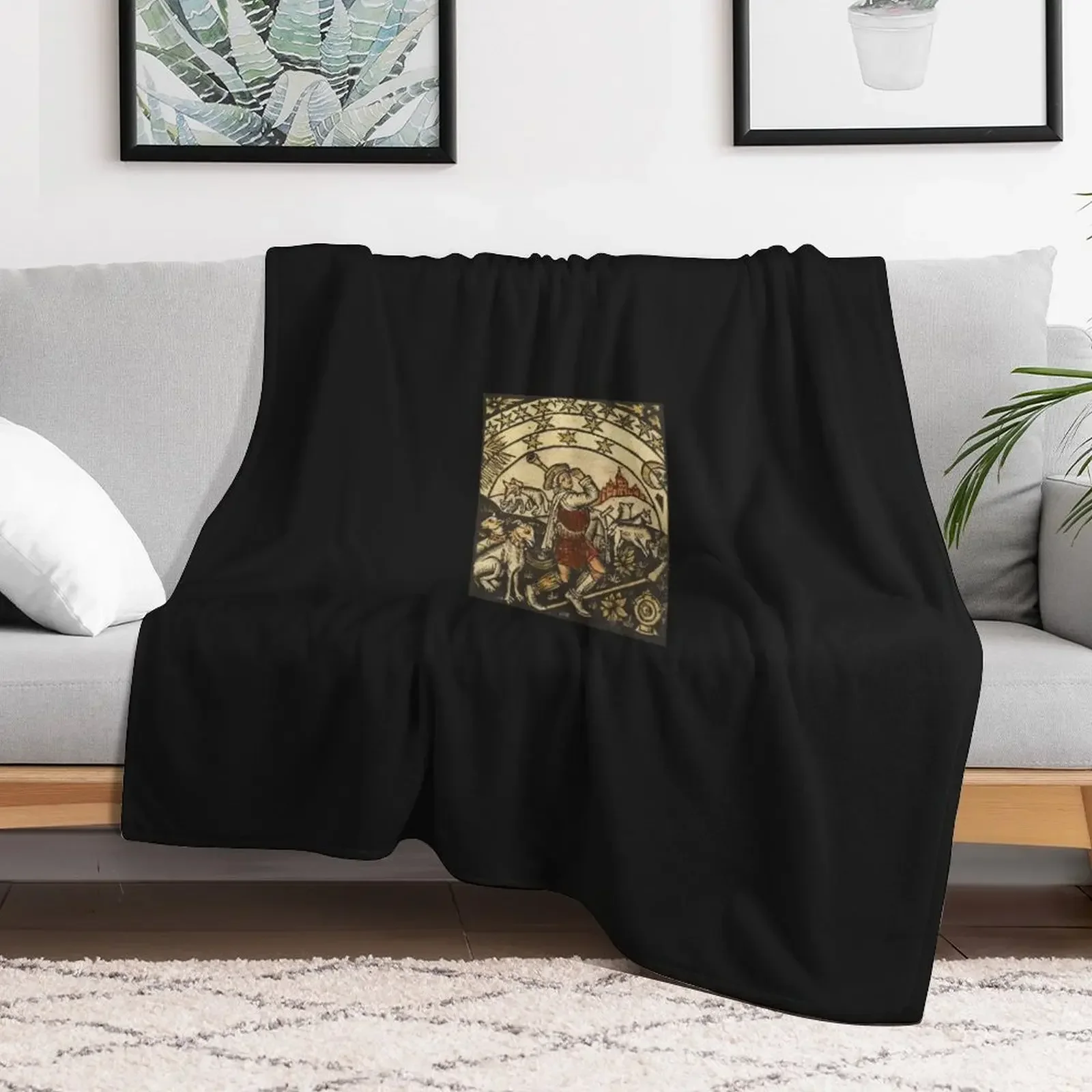 

Bardcore Medieval Book Cover Illustration Throw Blanket Luxury Brand Decorative Throw Blankets