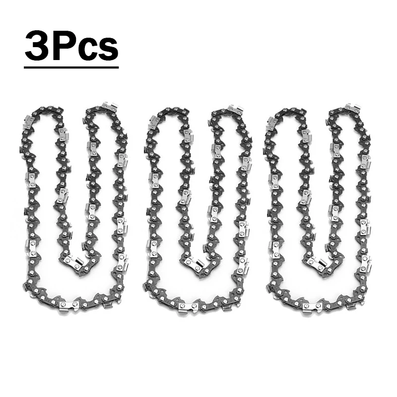 3Pcs Chainsaw Semi Chisel Chains 3/8LP 0.05 For Stihl MS170 MS171 MS180 MS181 Electric Saw Drive Link Cutting Garden Hand Tool