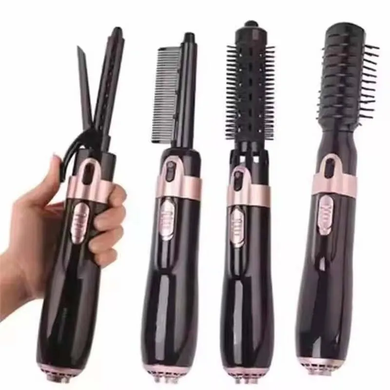 

Multiple Function Salon Hot Air Hair Blow Dryer Brushes Set Curler Comb Interchangeable Brush Head Automatic Hair Curler Salon