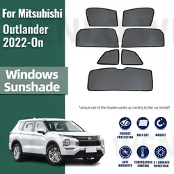 For Mitsubishi Outlander GM 2022 2023 2024 Car Sunshade Visor Front Windshield Frame Curtain Rear Side Baby Window Sun Shade