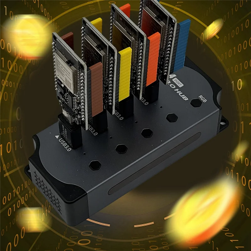 高度な Nerdminer ハブ 1500KH/S ソロ宝くじマイナー 4X370KH/S マイナー コンボ キット ビットコイン BTC マイナー Asic マイニング暗号マイニング ステーション