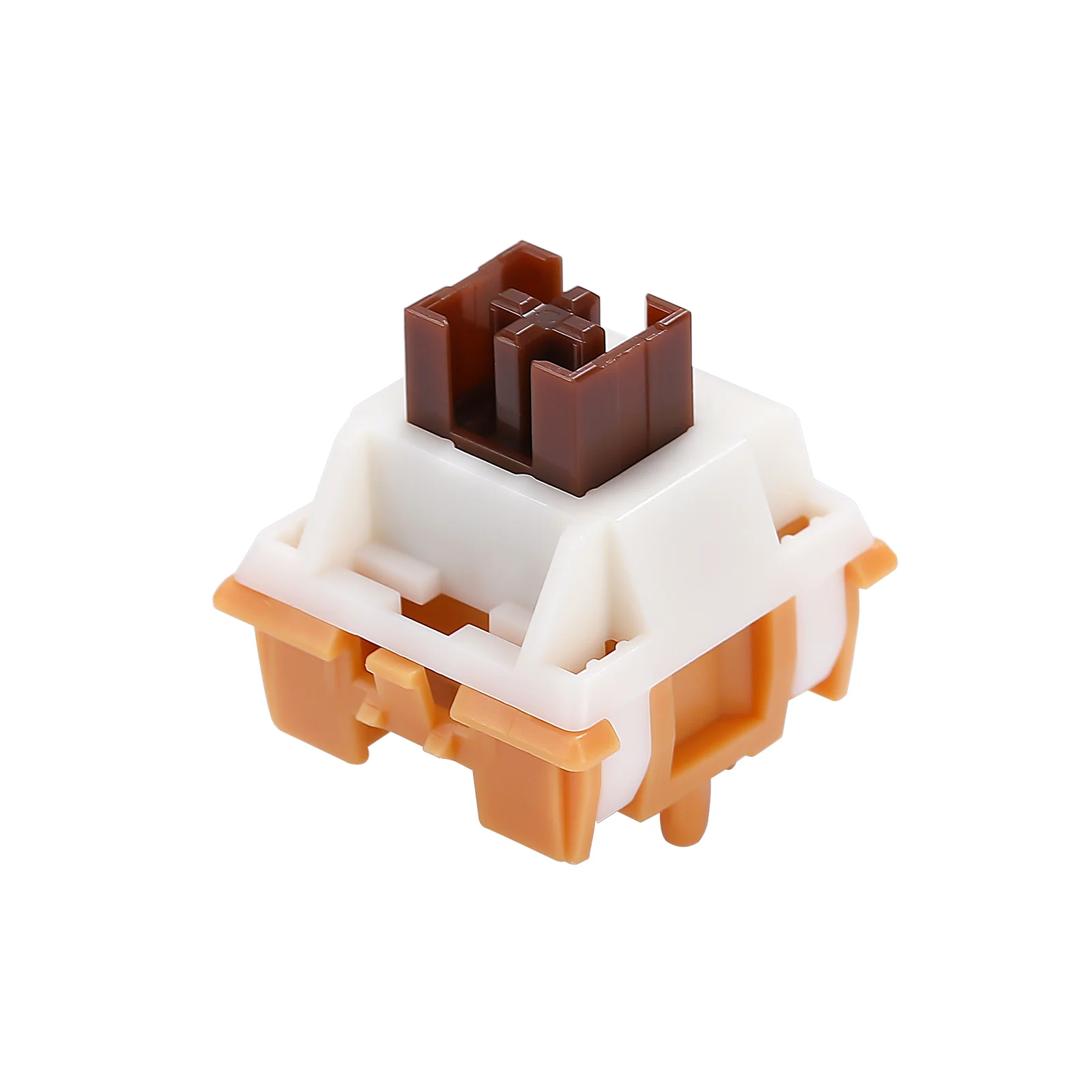 

YUNZII Caramel Coffee V2 Silent Switch, Pre-Lubed 5-Pin Mute Linear Switches for Hot Swap Mechanical Gaming Keyboard, 35Pcs/Pack