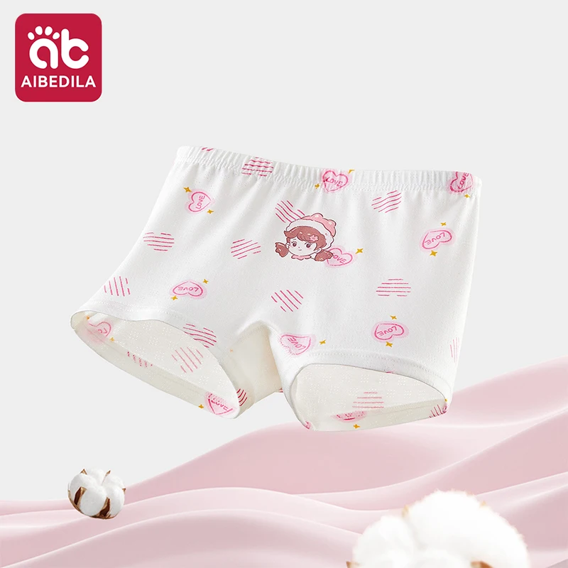 AIBEDILA Toddler Girls Cotton Modal Panties Soft Breathable Seamless Boxer Briefs No Ride Up Comfort Underwear for Big Girls