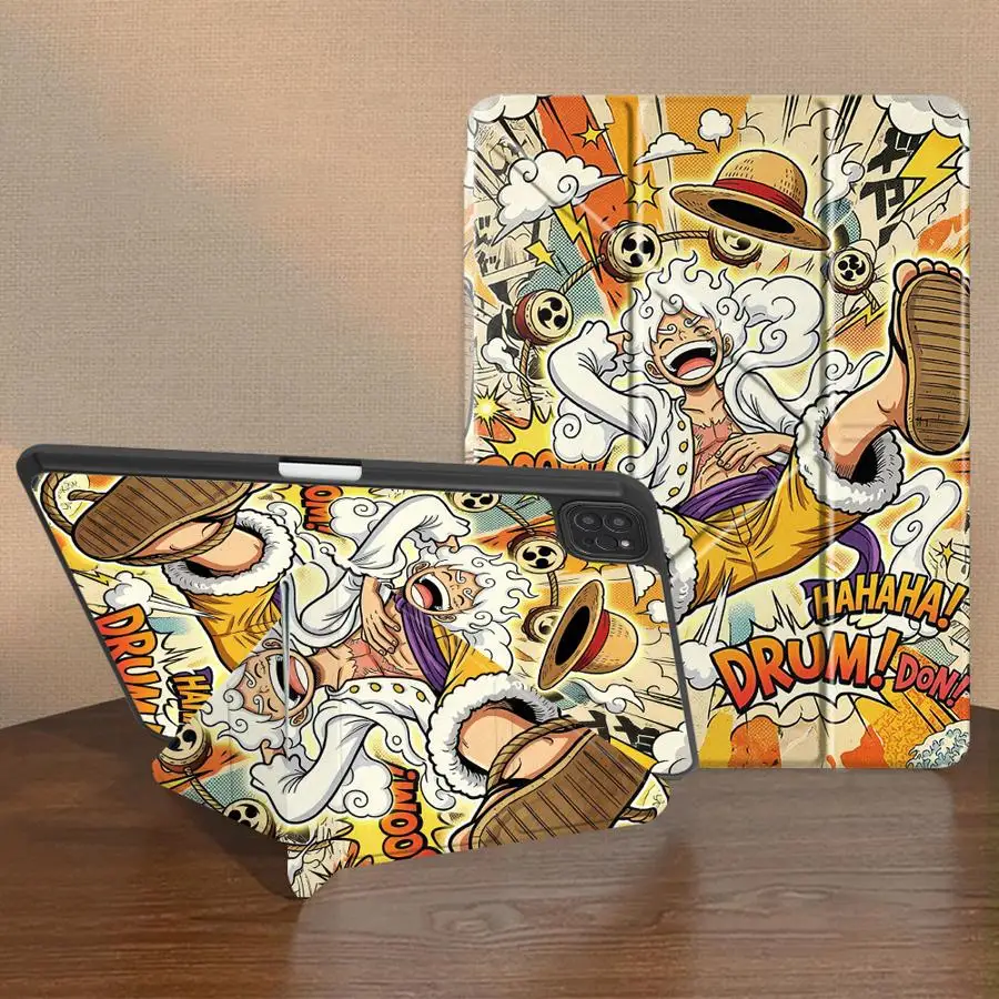 One Piece With Pen Slot Cover Tablet Case For iPad Pro M4 13 2025 2026 Mini 7 6 5 10th Gen Air 8 M2 M3 3 12th 11th 9th