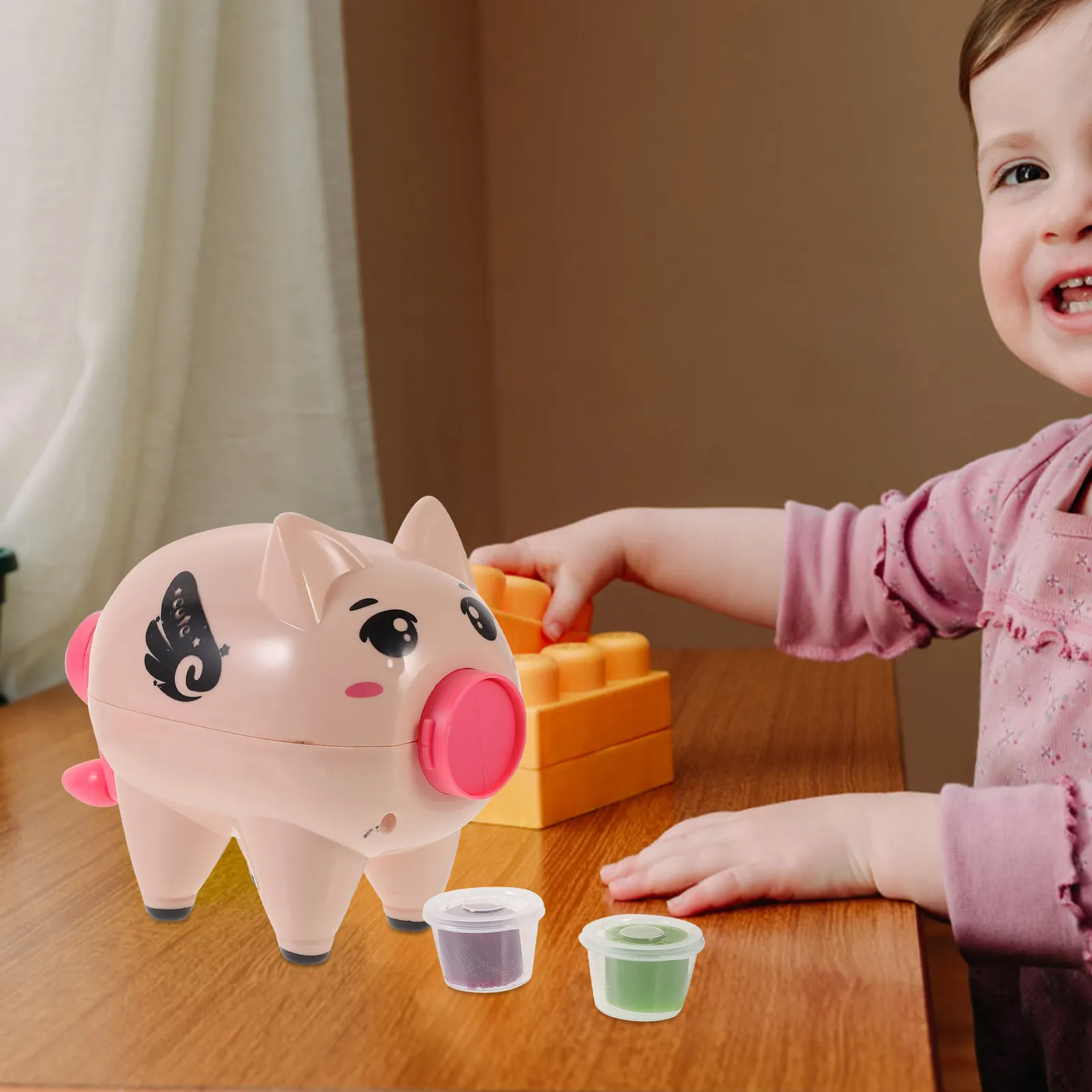 21pcs-colored-clay-noodle-machine-creative-pig-shape-handmade-noodles-maker-machine-for-children-blue