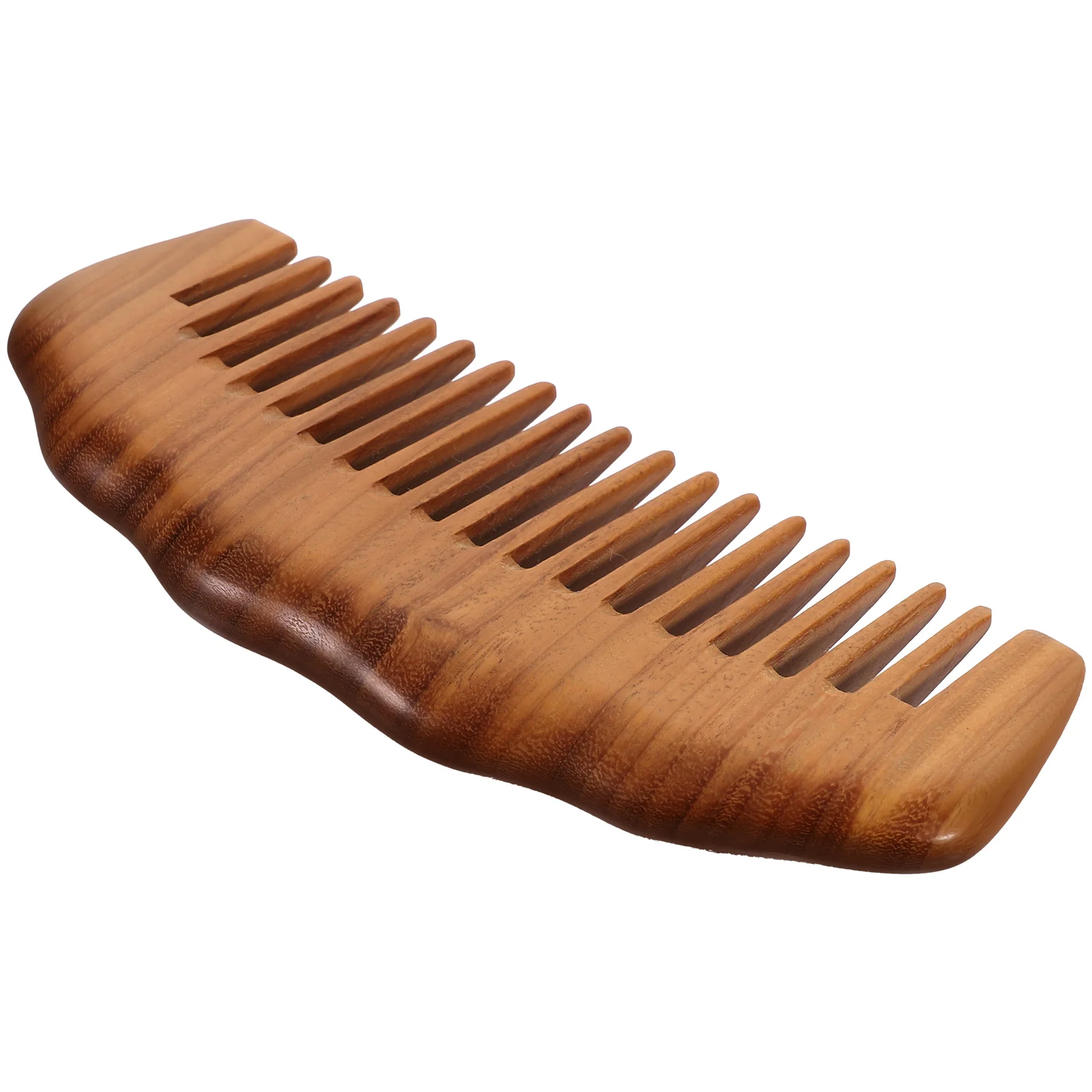 

Green Sandalwood Massage Comb with Medium Teeth Hair Massager Combs Scalp Small Middle Miss