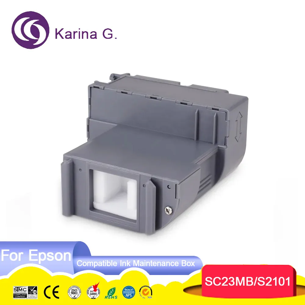 C13S210125 SC23MB S2101 Compatible Ink Maintenance Box for Epson SureColor SC-F150 SC-F100 SC-F130 SC-F170 SC-F160 Printer