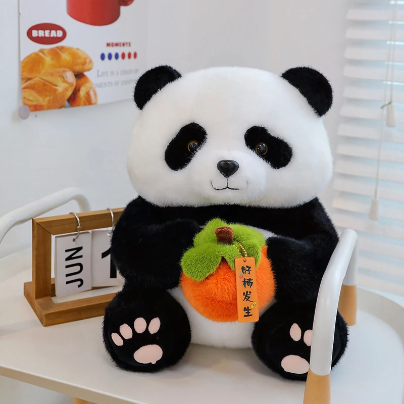 

Kawaii Plush Panda Toy Stuffed Doll Cute Cartoon Pillow for Kids Birthday Gift Good Fortune