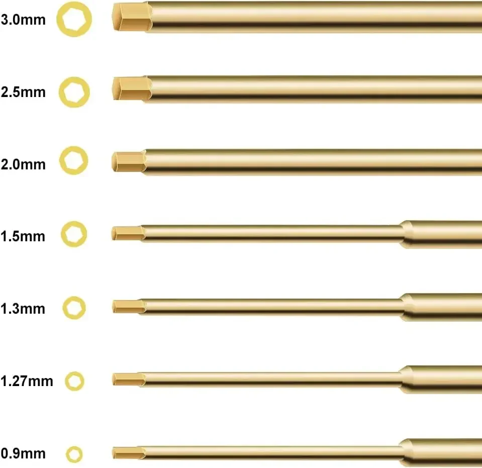 Sechs kant treiber 7/4-teiliges Sechskant-Inbusschrauben dreher-Kit Hochgeschwindigkeitsstahl-RC-Werkzeuge für mehrachsige Hubschrauber-RC-Modelle reparieren und demontieren