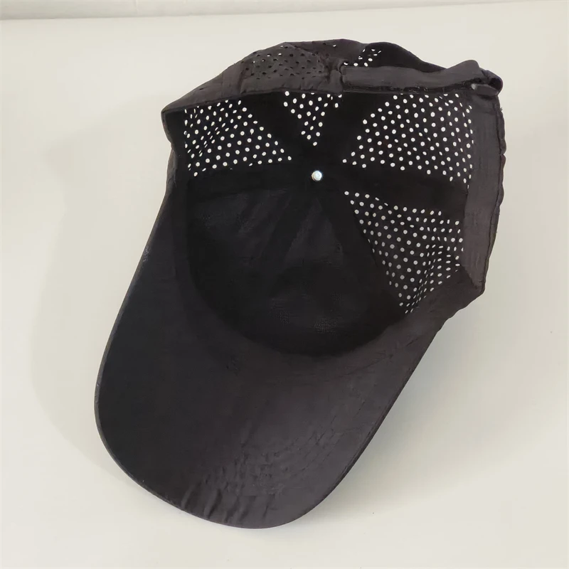 Custom Logo Men Women Quick-dry Baseball Cap Unisex Adjustable Dad Hat Summer Sunshade Hat Sport Cap Hip Hop Mesh Hat Bone