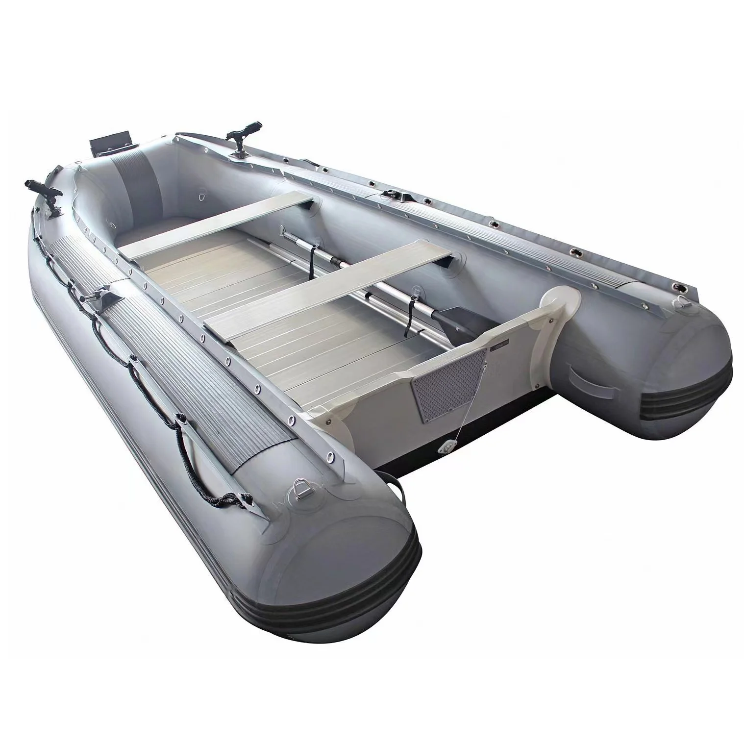 3m-4.8m Rescue Inflatable Sport Yacht Boat Stable & Folding PVC 6 Persons Capacity for Lake River & Offshore Sea Use