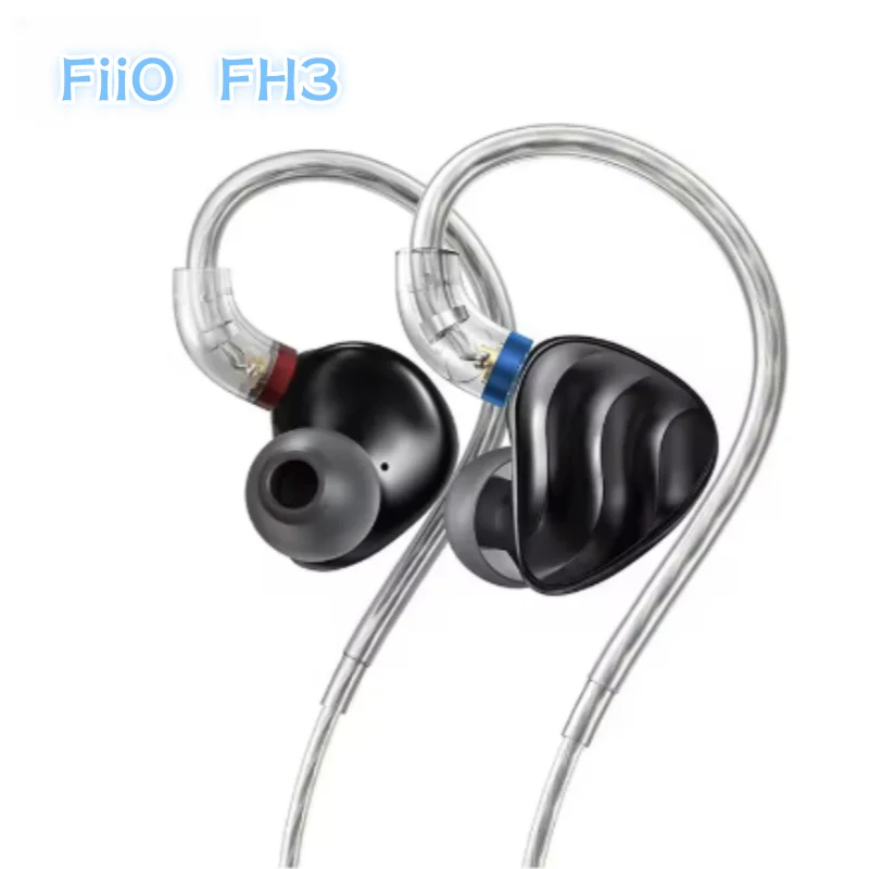 

FiiO FH3 Hi-Res HiFi Wired In-ear Earphones 2BA+1DD Knowles Dynamic Hybrid Driver IEM with Detachable MMCX Alloy Shell