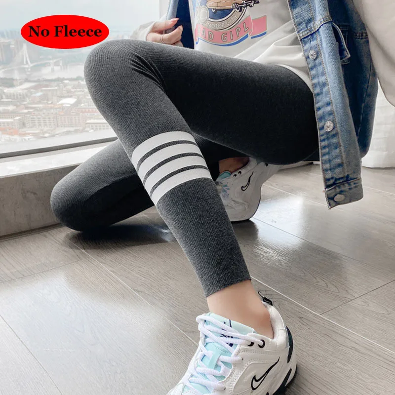 200g/350g/450g Women Leggings Winter Lamb Fleece Solid Color Casual Warm Pants High Waist Stretchy Lady\'s Ribbed Seamless Tights