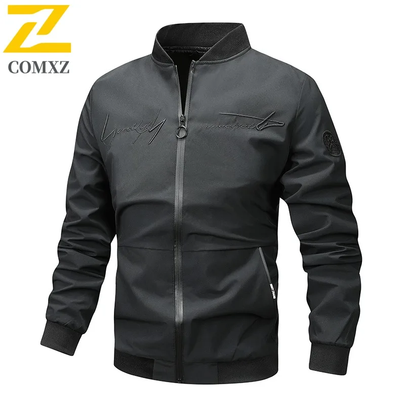 

COMXZ Windbreaker Stand Collar Couple's Waterproof Breathable Outdoor Jacket for Hiking Camping Fishing Trendy Travel Coat 2025