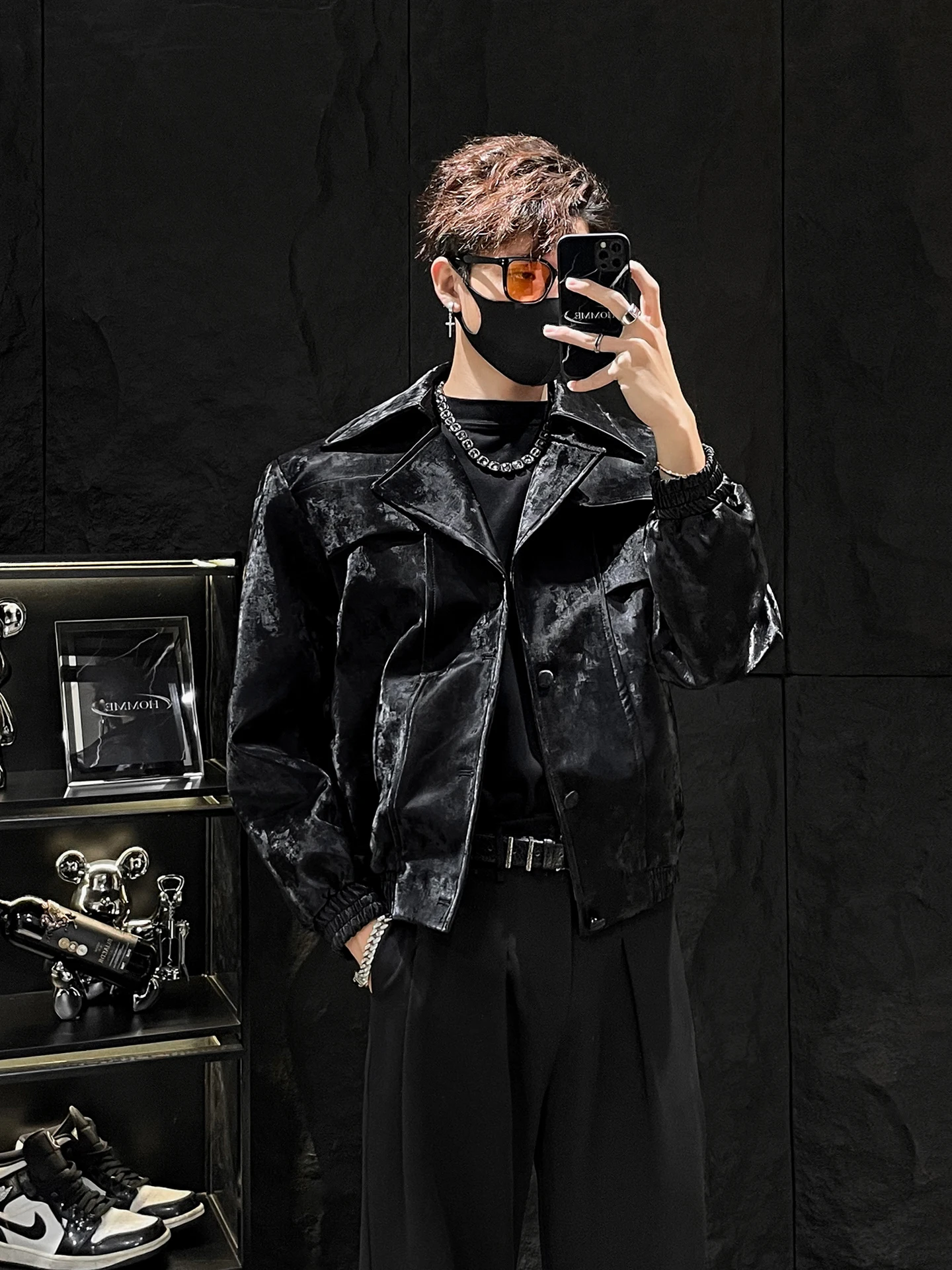 

Прохладный коврик Bla ort Кожаный тюнер для мужчин Свободный силуэт Яркая поверхность Джанет из искусственной кожи Молодежная энергия Sle