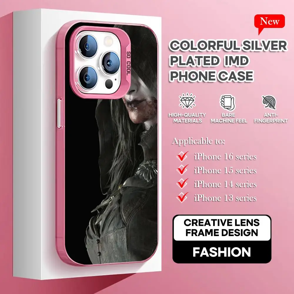 resident evil 8 daughter Phone Case pink IMD Colorful Phone CaseSilver Suitable for iPhone 16 15 14 13 12 11 XS Pro Max