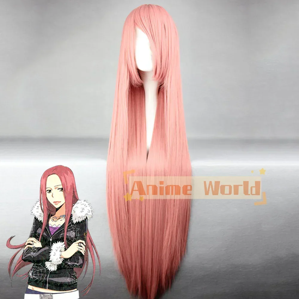 Katekyo Hitman Reborn! Peluca de cosplay rosa Bianchi Bianki + gorro para peluca