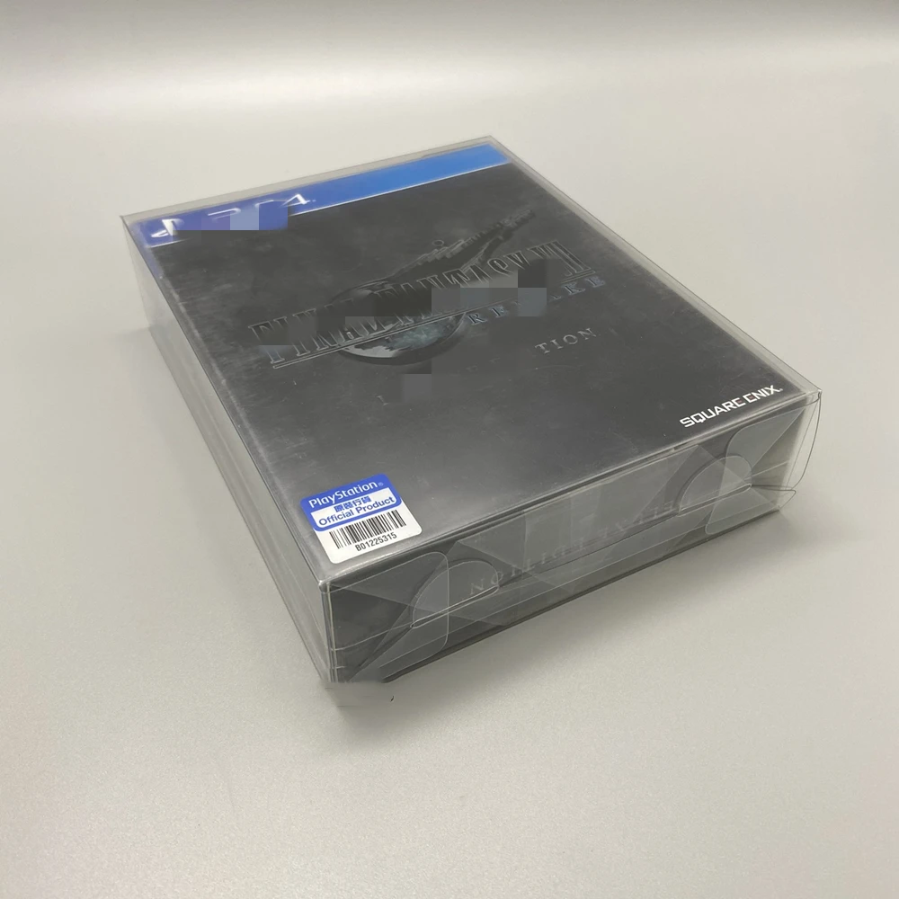 Collection Display Box For FF7/FINAL FANTASY VII/PlayStation 4/PS4 Game Storage Transparent Boxes TEP Shell Clear Collect Case